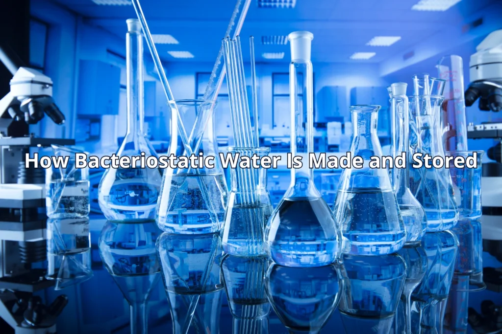 Bacteriostatic Water in laboratory